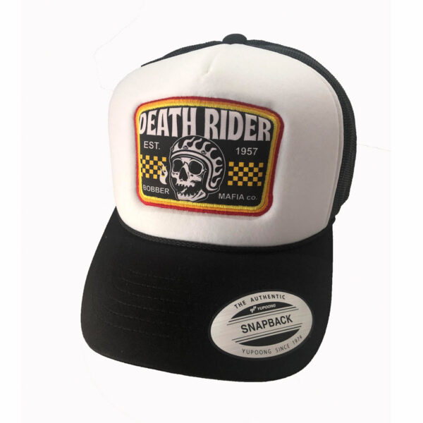 Death Rider Trucker Cap White - Front