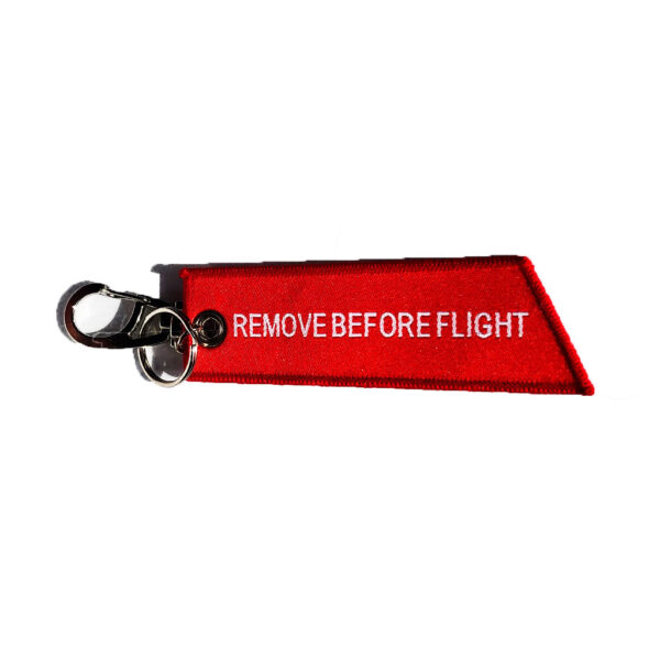 Remove Before Flight - Keychain Fabric Front