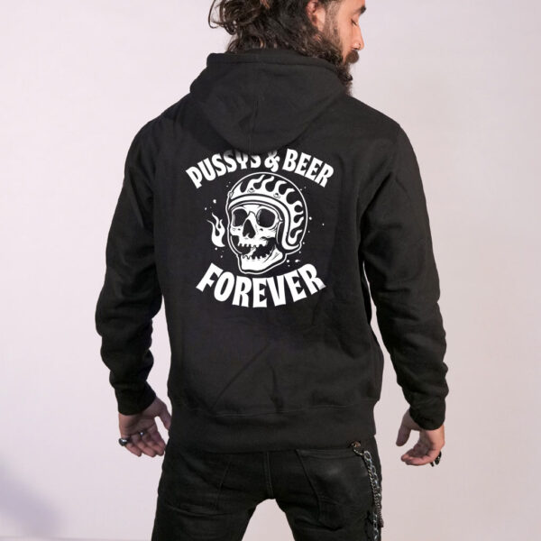 Death Rider "Pussy & Beer" - Hoodie - Rear