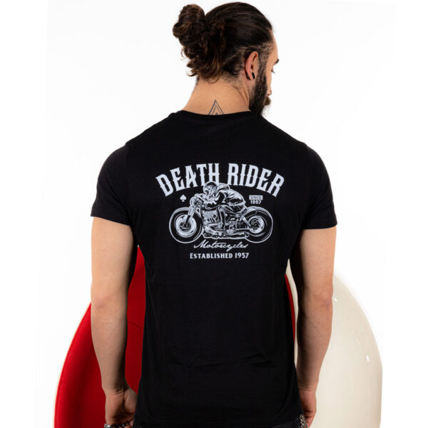 Death Rider "Motorcycle" Rear Logo - T-Shirt Rear