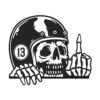 One Finger Salute Sticker - Sticker