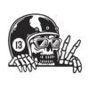 Two Finger Salute Sticker – Sticker