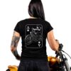 Death Rider "Throttle Queen" Women's biker t-shirt - Back